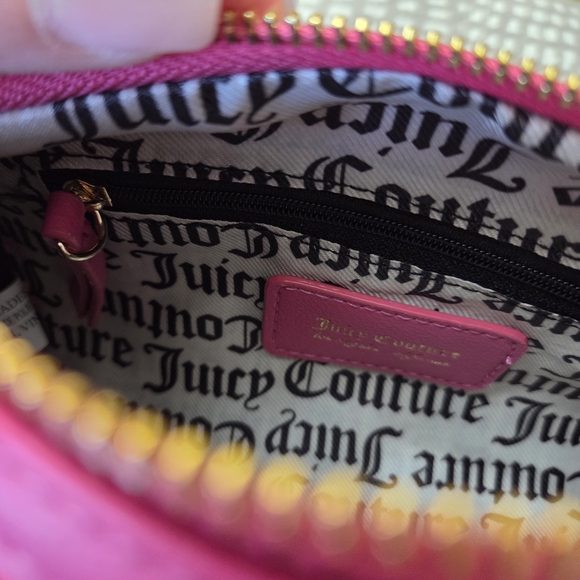 Juicy Couture Mini Barrell Fuchsia Sequin Crossbody Bag NWT - Picture 11 of 14